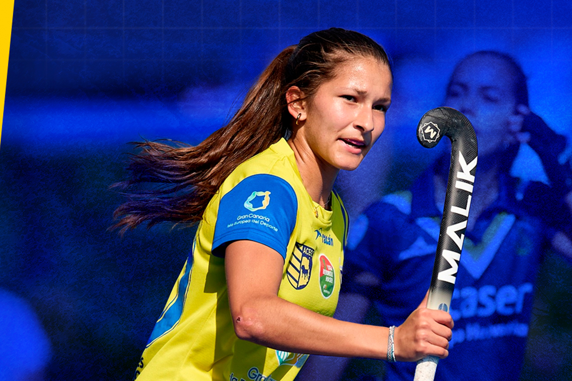 Jugadora de la UD Taburiente en la última jornada de la División de Honor femenina